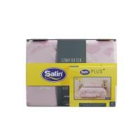 ราคา SATIN ชุดผ้าปูที่นอน 6 ฟุต 5 ชิ้น พร้อมผ้านวม รุ่น PP037 สีชมพู (10418959)