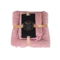 ราคา DECOS ผ้าขนหนูนาโน GIFT SET 2 ชิ้น LINDA สีชมพู (10413470)