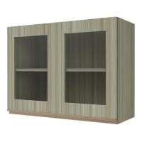ราคา JUPITER ตู้แขวนคู่กระจก PVC รุ่น Silky Teak ขนาด 80x30x60CM สีไม้สัก (10422446)