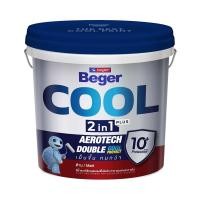 ราคา BEGER สีน้ำทาภายนอก-ด้าน รุ่น BEGER COOL 2IN1 PLUS BASE C 9 ลิตร สีขาว (10423903)