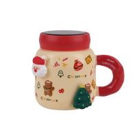 ราคา DECOS แก้วเซรามิค ขนาด 480 มล. ซีรี่ย์ SANTA-2 รุ่น CY534 สีแดง (10413545)