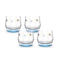 ราคา Ocean ชุดแก้ววิสกี้ 4 ใบ ขนาด 340 มล. รุ่น Summer Sea Rock สีฟ้า (10426445)
