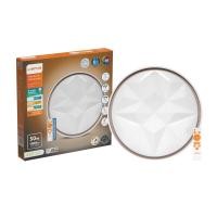 ราคา LAMPTAN โคมเพดาน LED แบบกลม 50 วัตต์ รุ่น DAIMOND GLOW สีขาว (3 LIGHT) (10433833)