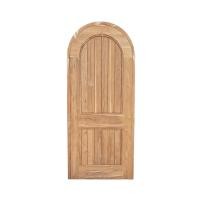 ราคา ALUGUARD ประตูไม้สนมินิมอลโค้ง 80x200 ซม. รุ่น C1 (ไม่เจาะลูกบิด) (10433159)