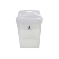ราคา DECOS ถังขยะฝาครอบเหลี่ยม ขนาด 60 ลิตร ซีรีส์ SIMPLE รุ่น PN6067/1 สีขาวใส (10426372)