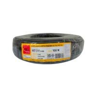 ราคา THAIUNION สายไฟ VCT 450/750V 2X1 Sq.mm. ยาว 100 เมตร สีดำ (10420392)