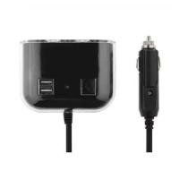 ราคา Car Charger 2USB + 3Cigarette OLESSON (1.2A) Black (A0098637)