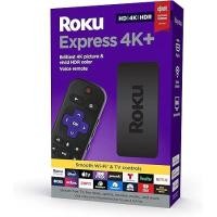 ราคา Roku Express 4K+ 2021 | Streaming Media Player HD/4K/HDR with Smooth Wireless Streaming and Roku Voice Remote with TV Controls, Includes Premium HDMI® Cable (B0916TKFF2)