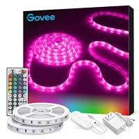 ราคา Govee LED Strip Lights, 32.8ft RGB LED Lights with Remote Control, 20 Colors and DIY Mode Color Changing LED Lights, Easy Installation Light Strip for Bedroom, Ceiling, Kitchen 2 Rolls of 16.4ft (B07R