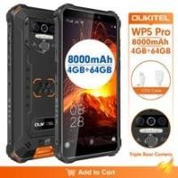 ราคา OUKITEL WP5 Pro IP68 Waterproof Smartphone 8000mAh Android 10 Triple Camera Face/Fingerprint ID 5.5 inches 4GB 64GB Mobile Phone (Hot Deal) (4001208100992)