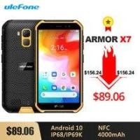 ราคา Ulefone Armor X7 Android 10 Rugged Waterproof Smartphone 5.0-inch 2GB 16GB IP68/IP69K Quad-core 4000mAh NFC 4G LTE Mobile Phone (Hot Deal) (4000848735779)