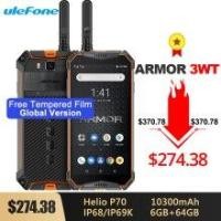 ราคา Ulefone Armor 3WT IP68 Rugged Smartphone Android 9.0 5.7" Helio P70 6G+64G 10300mAh 21MP NFC Mobile Phone Android 9.0 Cell Phone (Hot Deal) (4000260706377)