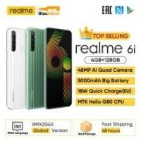 ราคา Realme 6i 6 i 6.5" Android Mobile Phone MTK Helio G80 Smartphone 4GB RAM 128GB ROM Cellphone 5000mAh Global Version 3 Card Slot (Hot Deal) (1005001908134140)