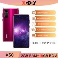 ราคา XGODY X50 3G mobile phones 2GB 16GB smartphone Android 10 cellphone 3000mAh Unlock GPS WiFi Dual SIM Quad Core 6.5'' 2020 New (Hot Deal) (1005001848554870)