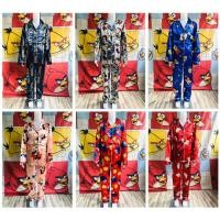 ราคา ชุดนอนผ้าซาตินเด็ก คอปก เซ็ทเสื้อเเขนยาวกางเกงขายาว ผ้าซาตินสุดหรู สวมใส่สบาย ผ้าเย็น ผ้านิ่มไม่เเข็ง (6004593298)