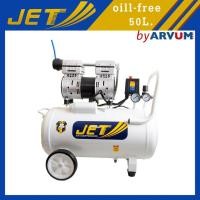 ราคา JET ปั๊มลม ออยฟรี (oil free) ไม่ใช้น้ำมัน สูบเดียว เสียงเงียบ 1HP (750W) 50 ลิตร รุ่น JTO-150 (6062603845)