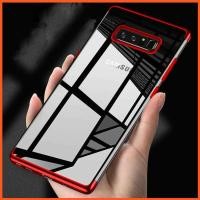 ราคา Samsung Galaxy S8 Plus S10 Lite 2018 Note 8 J5 J7 Prime เคสซิลิโคน Samsung S8+ J2Pro Soft TPU Case การชุบขอบชัดเจนเคส (1234209431)