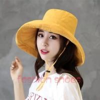 ราคา หมวกแฟชั่น Bucket หมวก หมวกบักเก็ต มีสาย (3315535014)