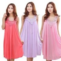 ราคา ชุดนอนผ้าซาตินลื่น เซ็กซี่ สำหรับผู้หญิง (2109579029)