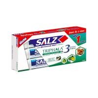 ราคา [แพ็ค 2 +1] SALZ Triphala ยาสีฟัน ซอลส์ ตรีผลา 160 กรัม แพ็คคู่ แถมฟรี 1หลอด (5157549512)
