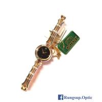 ราคา นาฬิกาข้อมือ Orient สแตนเลสทั้งตัว หน้าปัดสีดำ สายสีเงินทอง กันน้ำได้ (1095805036)