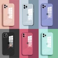 ราคา เคสโทรศัพท์ ซิลิโคนและกระจก สำหรับ iPhone 11 Pro Max Case XR X XS Max 7 8 6 6s Plus (4840746264)