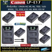 ราคา เเท่นชาร์จ แบตเตอรี่ Canon lpe17 LPE17 LP-E17 battery charger เเบตกล้อง กล้อง เเคนน่อน EOS RP eos m3 750d 760d 77d 800d (1659282163)