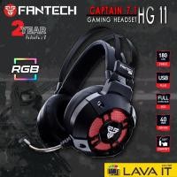 ราคา ⚡️สินค้าพร้อมส่ง⚡️HEADSET (หูฟังเกมมิ่ง) FANTECH Captain 7.1 รุ่น HG11 Gaming SUROUND SOUND (ประกัน 2 ปี) (2192712746)