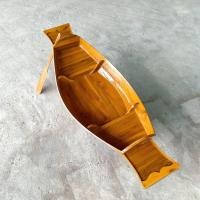 ราคา เรือก๋วยเตี๋ยว เรือผลไม้ เรือไม้สัก ( มีฐานขาตั้งให้ด้วย) ( ยาว 1 เมตร กว้าง 36 ซม.สูง 17 ซม.) เรือพาย เรือพายจำลองทำ (3951215307)