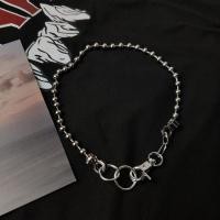 ราคา สร้อยคอ แต่งลูกปัดเเละห่วง เเบบตะขอ แฟชั่นสไตล์ฮิปฮอป (6924800983)