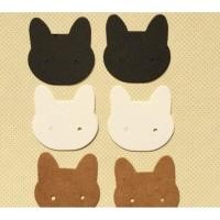 ราคา ป้ายต่างหู/กระดาษรองต่างหู/แป้นต่างหู รูปแมว CAT (100 ชิ้น) (2182336745)