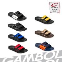 ราคา GAMBOL แกมโบล รองเท้าแตะลำลองชาย (นุ่ม) รุ่น GM43107 - สีดำ, ดำล้วน, น้ำเงิน, แดง, กรม, เหลือง, น้ำตาล, กรม Size 40 - 44 (5219428675)