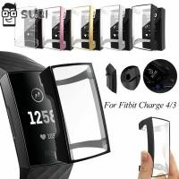 ราคา Soft Plating TPU Protective Case Cover Shell Full Screen Protector For Fitbit Charge 3 / 4 Smart Watch (3245519604)