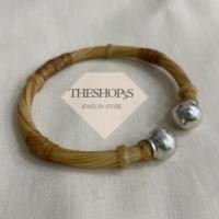 ราคา กำไลหางช้างไทยหัวบัวเงินแท้ขนาด8มิล(ส่งฟรี) (3451919611)