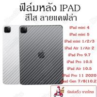 ราคา ฟิล์มกันรอยหลัง ipad สีใสลายแคฟล่า ipad mini1/2/3 mini 4 mini 5 ipad air 1/2/3 ipad 10.2 gen 7 ipad pro 11(2020) (4057828379)