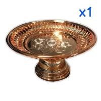 ราคา ตราสิงโต พานรัตน18cmสีนาค (288987408)