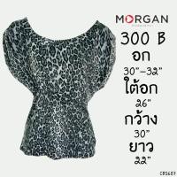 ราคา ซื้อเท่าไรก็แถมUSED Morgan - Black Leopard Blouse | เสื้อแขนสั้นสีดำ สีเทา ลายเสือ เสื้อคอปาด ระบาย สายฝอ แท้ มือสอง (915519289)