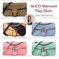 ราคา New Gucci Marmont Flap bag (26 cm.) ไม่มีกล่อง ‼️ก่อนกดสั่งรบกวนทักมาเช็คสต๊อคก่อนนะคะ‼️ (1946461543)