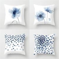 ราคา ปลอกหมอนอิงลายดอกไม้สีฟ้าขนาด 40x40.45x45.50x50.60×60 (3388385019)