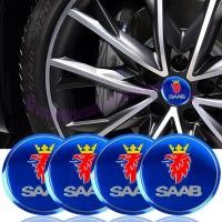 ราคา สติ๊กเกอร์ติดตกแต่งล้อรถยนต์ 4 ชิ้นสําหรับ Saab 9-3 9-5 93 900 9000 (3164270618)