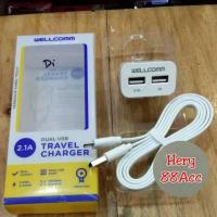 ราคา อุปกรณ์ชาร์จ Usb 2.1 A 2 Original สําหรับ Wellcom (5180884560)