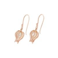 ราคา Aevari Flower Bud Pearl Earrings Sterling Silver 925 Rose gold Plated (6623928789)
