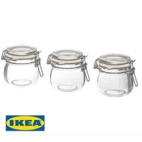 ราคา IKEA โถสูญญากาศ KORKEN คอร์เก้น มี 3 ชิ้น (13 ซล.) (2087308426)