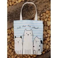 ราคา กระเป๋าผ้ารักษ์โลก ลายการ์ตูน น่ารักๆ​ (1529858046)