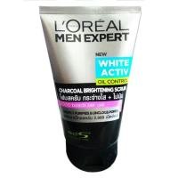 ราคา L 'Oreal สครับถ่านควบคุมความมันสีขาวสําหรับผู้ชาย 100มล. (3020143563)