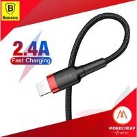 ราคา ถูก/แท้Baseus สายชาร์จไอโฟน สายถัก Fast Charging 2.4a รองรับไอโฟน Lightning Cable ใช้สำหรับ Iphone Ipad (1673080321)