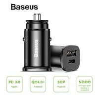 ราคา Baseus Mini ที่ชาร์จในรถยนต์ (USB + Type-C) ชาร์จเร็ว (ของแท้ 100 %) Car Charger 30W Quick Charge QC4.0 (รวม VAT) (2128265066)