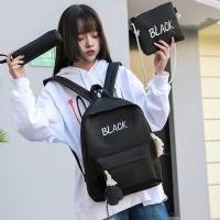 ราคา KOREA(KR895)-F2 กระเป๋าเป้เซ็ต3ใบ สกรีนอักษรสุดน่ารักสีสดใส (2266384504)