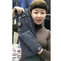 ราคา กางเกงยีนส์เอวสูงผ้ายืดทรงดินสอแฟชั่นฤดูร้อนสําหรับสตรี (3188941541)