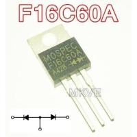ราคา (1ตัว) F16C60A ใช้แทน F16C50A , F16C40A , F16C30A , F16C20A , Fast Recovery Diode 16A 600V (2299511969)